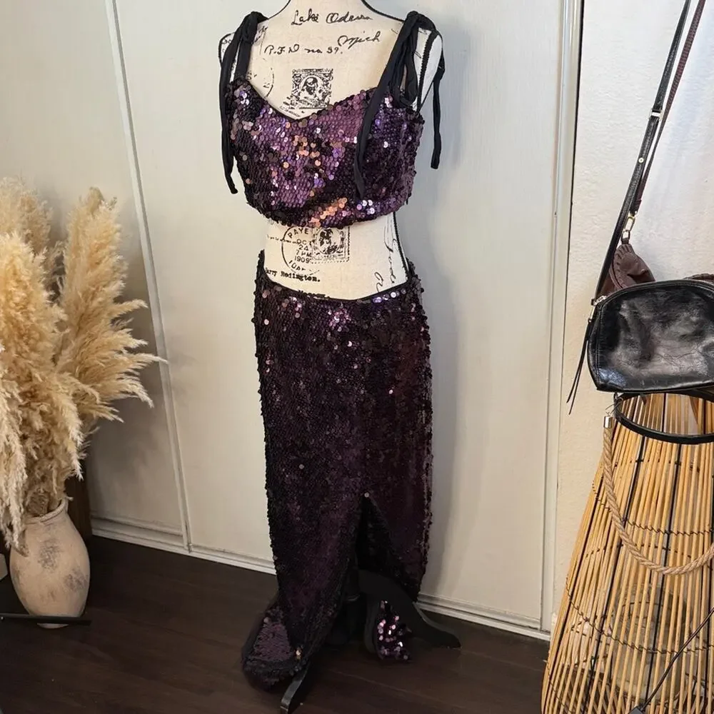 NWT! Free People Star Bright Set in Lilac size 12 - Picture 3 of 15
